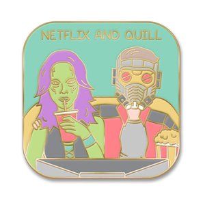 THE ORIGINAL - Netflix and Quill Enamel Pin